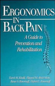 Hardcover Ergonomics in Back Pain: A Guide to Prevention and Rehabilitation Book