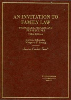 Hardcover An Invitation to Family Law: Principles, Process and Perspectives Book