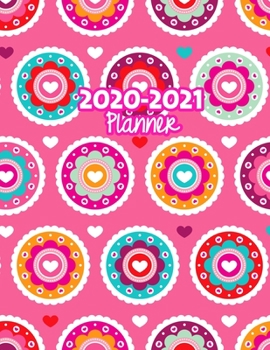 2020-2021 Planner: Two Year Calendar Organizer and Goal Journal | January 2020 - December 2021 Daily, Weekly and Monthly Planner Book with Back Sticker Expression Wall for 2 Years | Design Code 19985