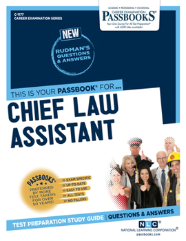 Paperback Chief Law Assistant (C-1177): Passbooks Study Guide Volume 1177 Book