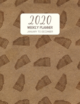 2020 Weekly Planner January to December: Dated Diary With To Do Notes & Inspirational Quotes - Autoharp (Vintage Music Calendar Planners)