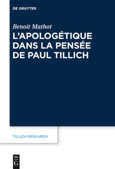 Hardcover L'Apologétique Dans La Pensée de Paul Tillich [French] Book