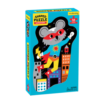 Misc. Superhero 50 Piece Shaped Character Puzzle Book