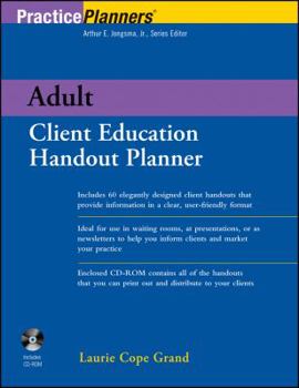 Paperback Adult Client Education Handout Planner [With CDROM] Book