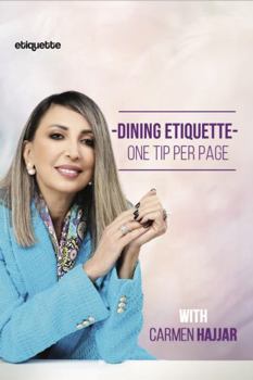 Paperback Dining Etiquette: One Tip per Page with Carmen Hajjar Book