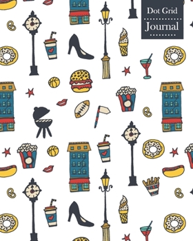 Dot Grid Journal: Notebook Planner with City Life Themed Cover Design