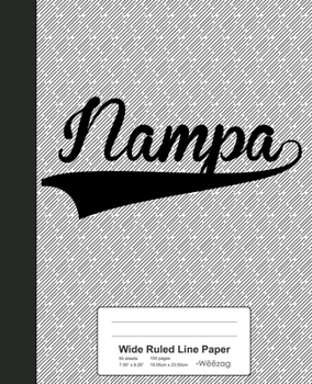 Paperback Wide Ruled Line Paper: NAMPA Notebook Book