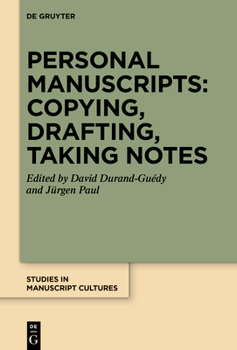 Hardcover Personal Manuscripts: Copying, Drafting, Taking Notes Book