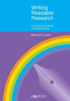Paperback Writing Readable Research: A Guide for Social Scientists Book