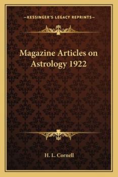 Paperback Magazine Articles on Astrology 1922 Book