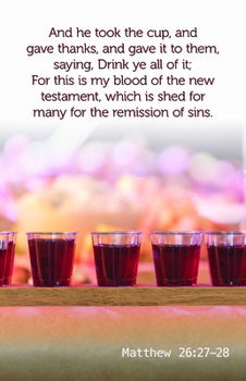 Misc. Communion Bulletin: And as They Were Eating (Package of 100): Matthew 26:27-18 (Kjv) Book