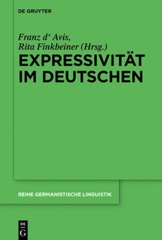 Hardcover Expressivität Im Deutschen [German] Book