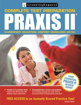 Paperback Praxis II: Elementary Education Content Knowledge (5018) Book