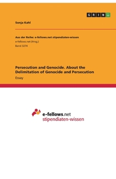 Paperback Persecution and Genocide. About the Delimitation of Genocide and Persecution Book