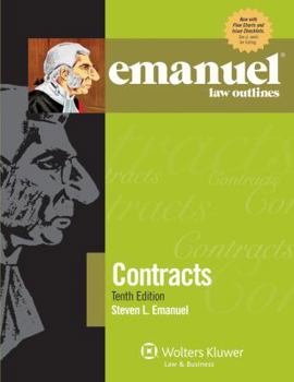 Paperback Contracts (Emanuel Law Outlines) Book
