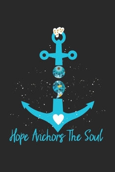 Paperback Hope Anchors The Soul: Semicolon Suicide Prevention Anchor Dot Grid Notebook 6x9 Inches - 120 dotted pages for notes, drawings, formulas - Or Book