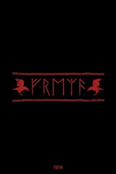 Freya: Notebook 6x9 Dotgrid White Paper 118 Pages - Viking Pagan - Runes - Raven