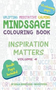Paperback Mindssage Colouring Book Travel Size: Inspiration Matters Book
