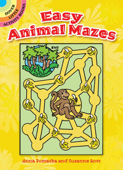 Paperback Easy Animal Mazes Book