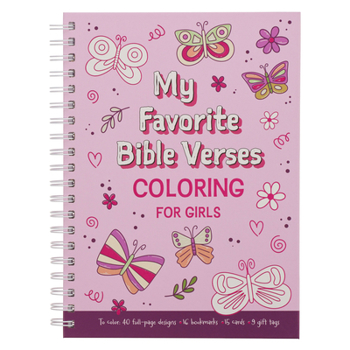 Coloring Book Favorite Bible Verses for Girls Wirebound