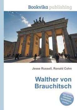 Paperback Walther Von Brauchitsch Book