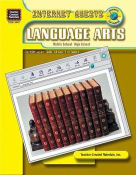 Paperback Internet Quests: Language Arts [With CDROM] Book