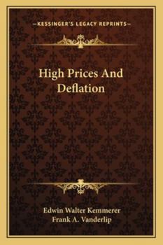 Paperback High Prices And Deflation Book