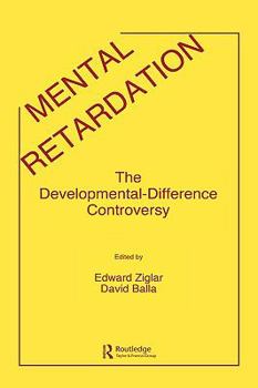 Hardcover Mental Retardation: The Developmental-difference Controversy Book