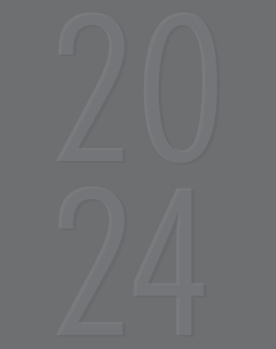 Spiral-bound Charcoal 2024 7.5 X 9.5 Booklet Monthly Planner Book