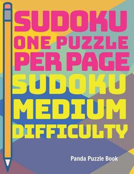 Paperback Sudoku one puzzle per page - Sudoku Medium Difficulty: Brain games For Seniors And Kids [Large Print] Book