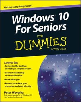 Paperback Windows 10 for Seniors for Dummies Book