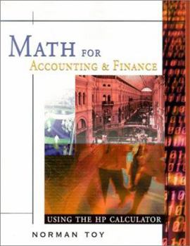 Paperback Math for Accounting and Finance: Using the HP Calculator Book