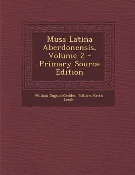 Paperback Musa Latina Aberdonensis, Volume 2 [Latin] Book