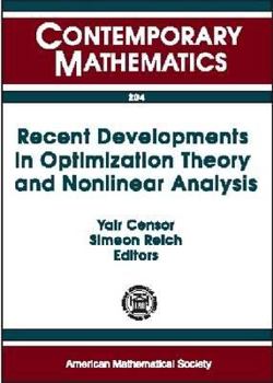 Hardcover Optimiztion and Nonlinear Analysis. Contemporary Mathematics, Vol.204. Book