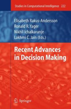 Paperback Recent Advances in Decision Making Book