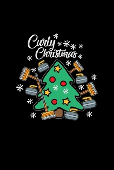 Paperback Curly christmas: 6x9 curling - grid - squared paper - notebook - notes Book