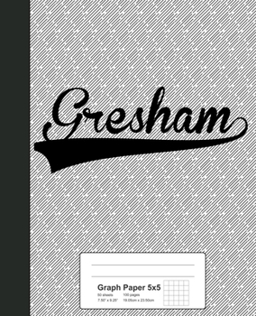 Paperback Graph Paper 5x5: GRESHAM Notebook Book