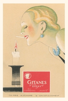 Paperback Vintage Journal Woman Lighting Gitane from Candle Book