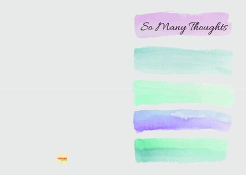 Hardcover So many thoughts: Lined Journal Book
