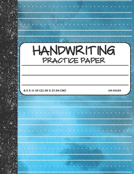 Paperback Handwriting Practice Paper: Dotted Mid-lines Uppercase and Lowercase Writing Sheets Notebook For Kids (Kindergarten To 3rd Grade Students) Book