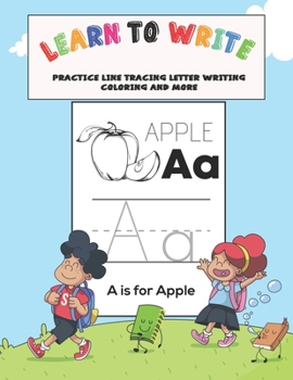 Paperback Learn to Write: Practice Line Tracing, Letters, Pen Control and More! (Kids coloring activity books) Book