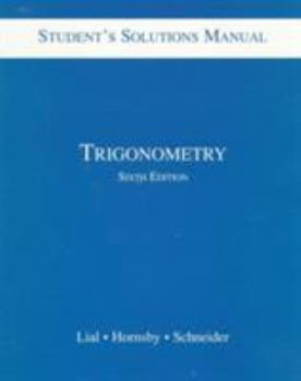 Paperback Trigonometry Student Solutions Manual Book