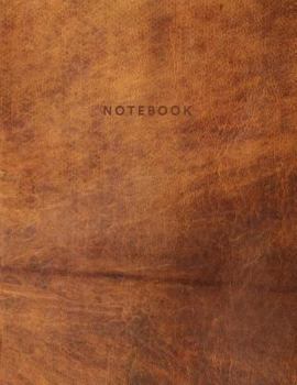Paperback Notebook: Beautiful Light Brown Leather Style - 150 College-Ruled Lined Pages 8.5 X 11 Book