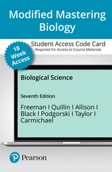 Printed Access Code Modified Mastering Biology with Pearson Etext -- Access Card -- For Biological Science (18-Weeks) Book