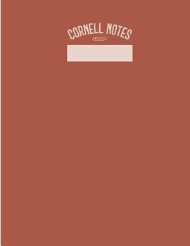 Paperback Cornell Notes: College and High School Cornell Notebook Book