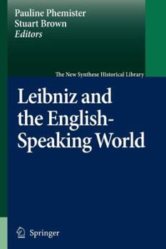 Paperback Leibniz and the English-Speaking World Book
