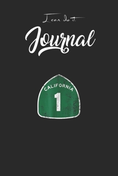 Paperback I Can Do It Journal: Highway 1 Nor Cal Pacific Coast Retro Blank Ruled Line for Student and School Teacher Diary Journal Notebook Size for Book