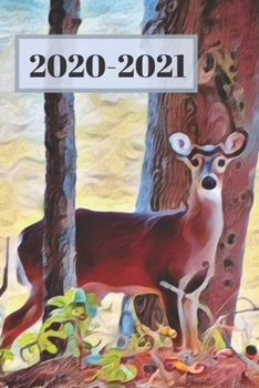 Paperback Pretty Deer in the Woods Cute Dated Calendar Planner 2 years To-Do Lists, Tasks, Notes Appointments for Men & Women: Small Pocket/Purse Size at-A-Glan Book