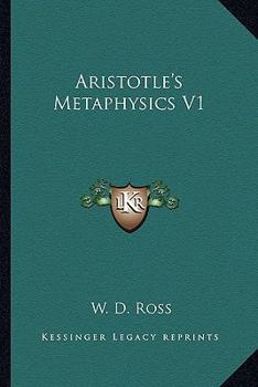 Paperback Aristotle's Metaphysics V1 Book