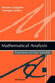 Hardcover Mathematical Analysis: Functions of One Variable Book